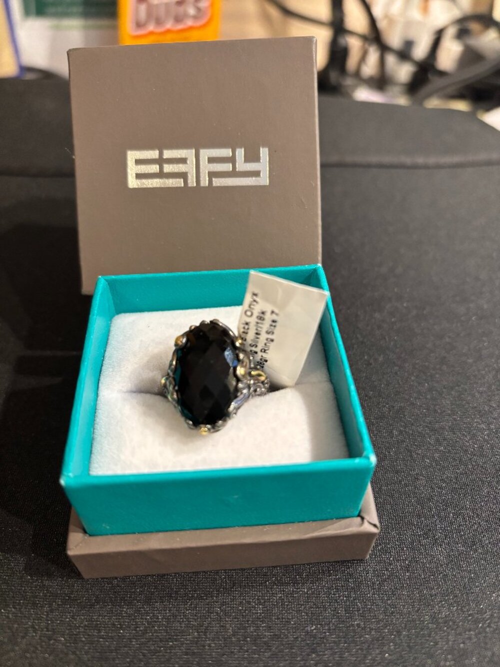 EFFY 10.50 ctw Black Onyx Oval STE 18k Yellow Gold